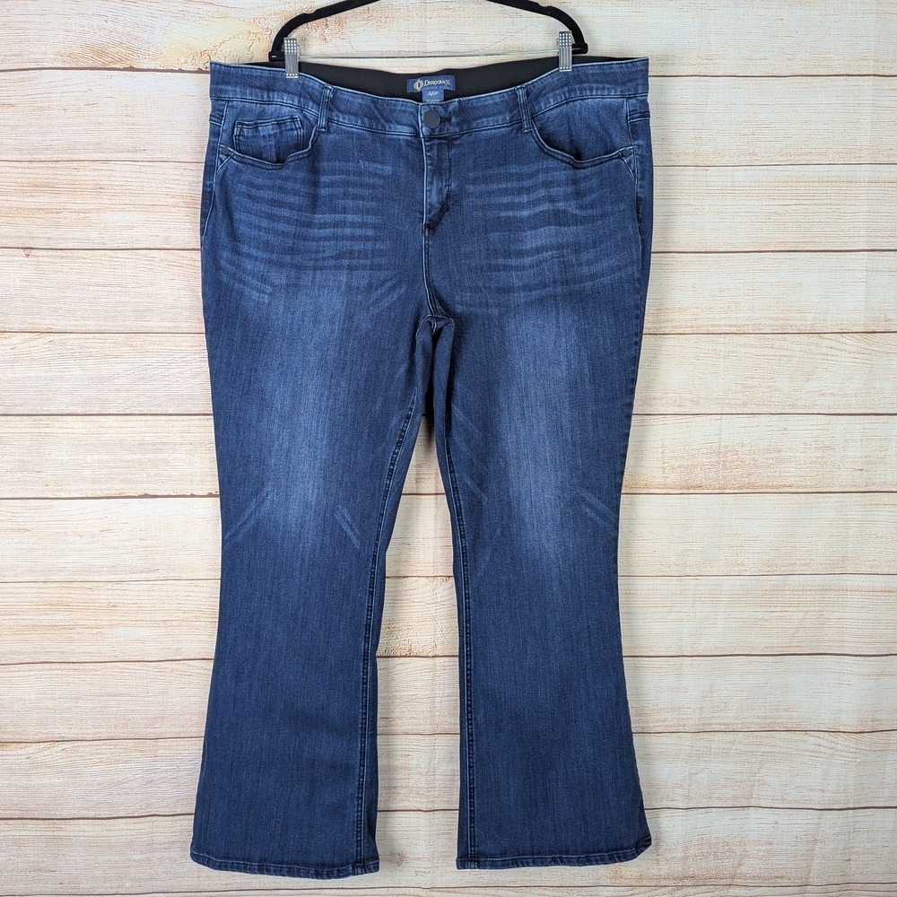 Democracy AB Solution Women's Size 24W Bootcut Stretchy Jeans Blue
